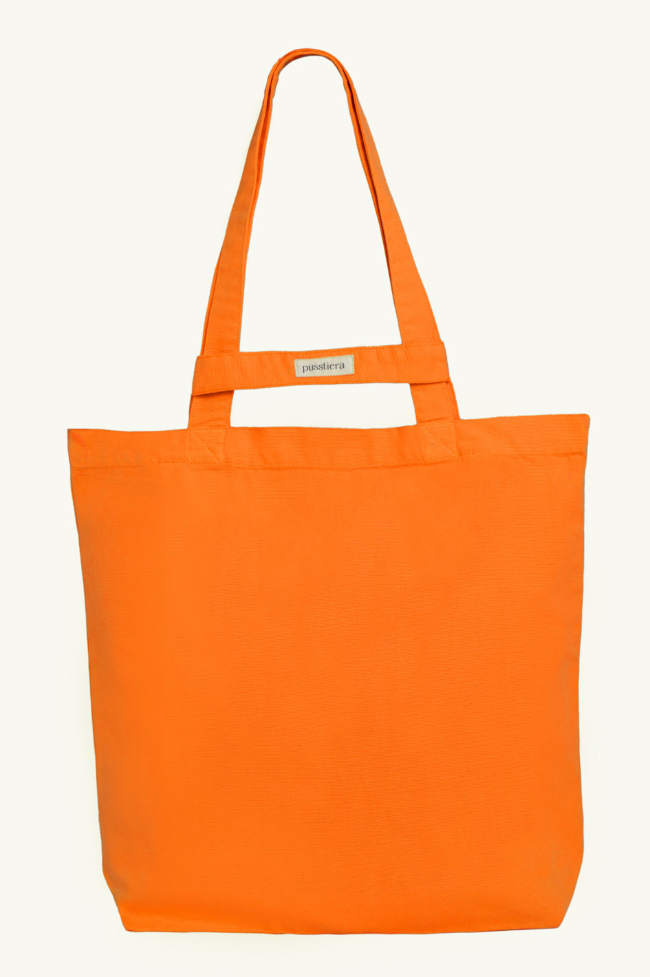 Vivid Orange Canvas Tote Bag – Eco-Friendly | Pusstiera – pusstiera